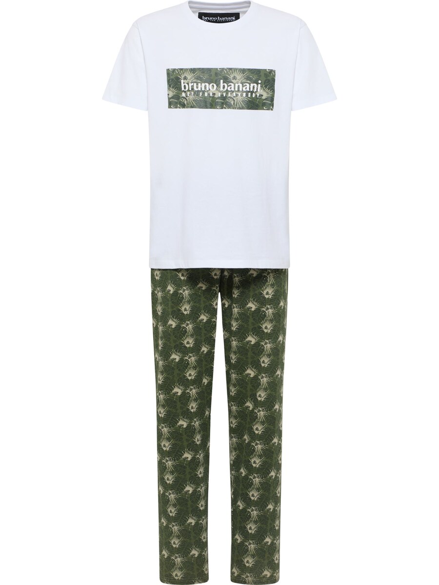 Длинная пижама Bruno Banani, цвет Green/White 
Длинная пижама Bruno Banani, цвет Green/White