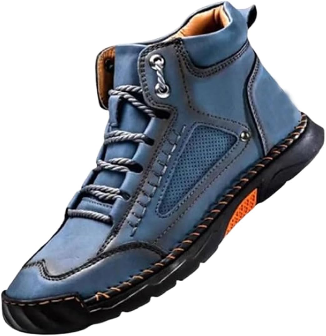 Мужские ортопедические водонепроницаемые кожаные ботинки - широкая посадка, поддержка свода стопы, удобные ручной работы ботинки до щиколотки Generic, синий
Мужские ортопедические водонепроницаемые кожаные ботинки - широкая посадка, поддержка свода стопы, удобные ручной работы ботинки до щиколотки Generic, синий