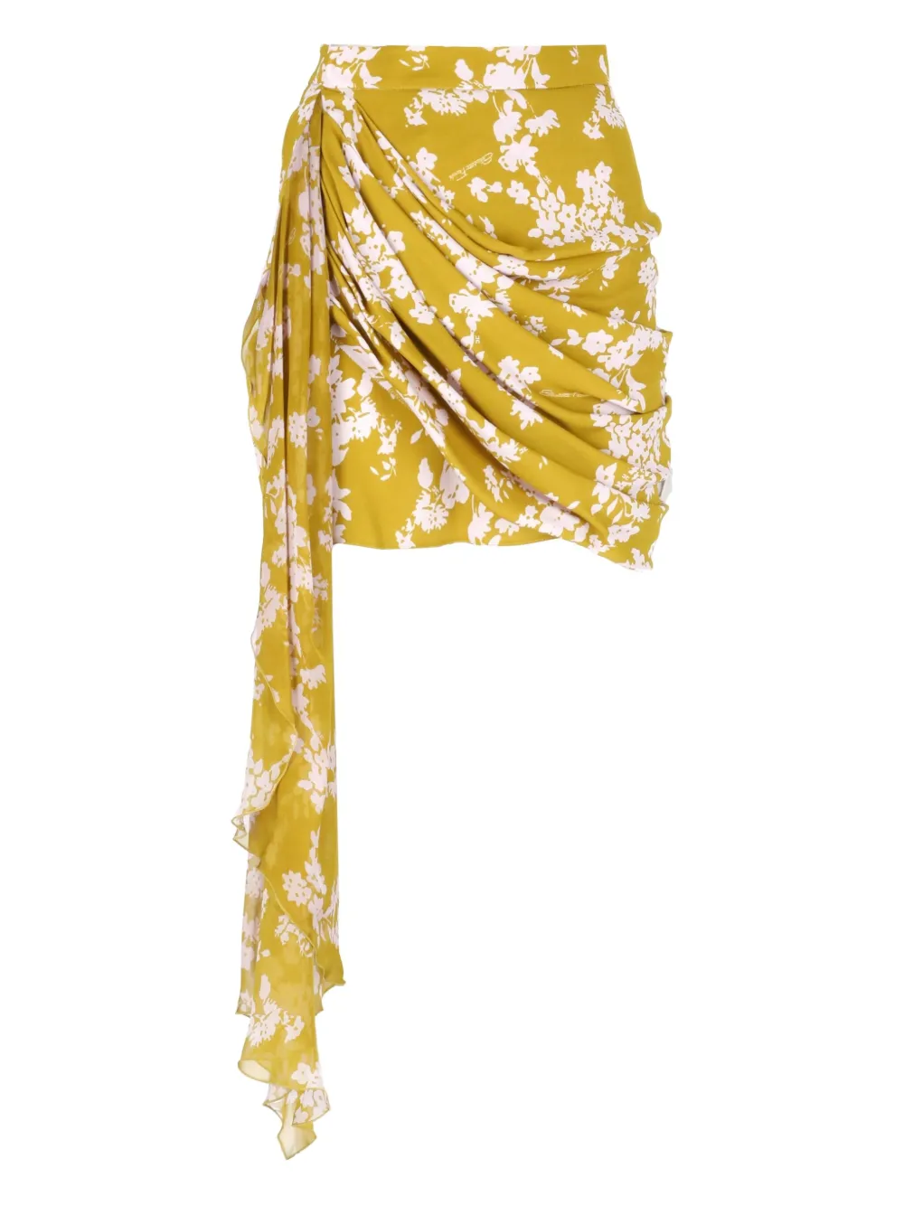 Юбка с драпировкой и цветочным принтом Elisabetta Franchi, желтый
Юбка с драпировкой и цветочным принтом Elisabetta Franchi, желтый
