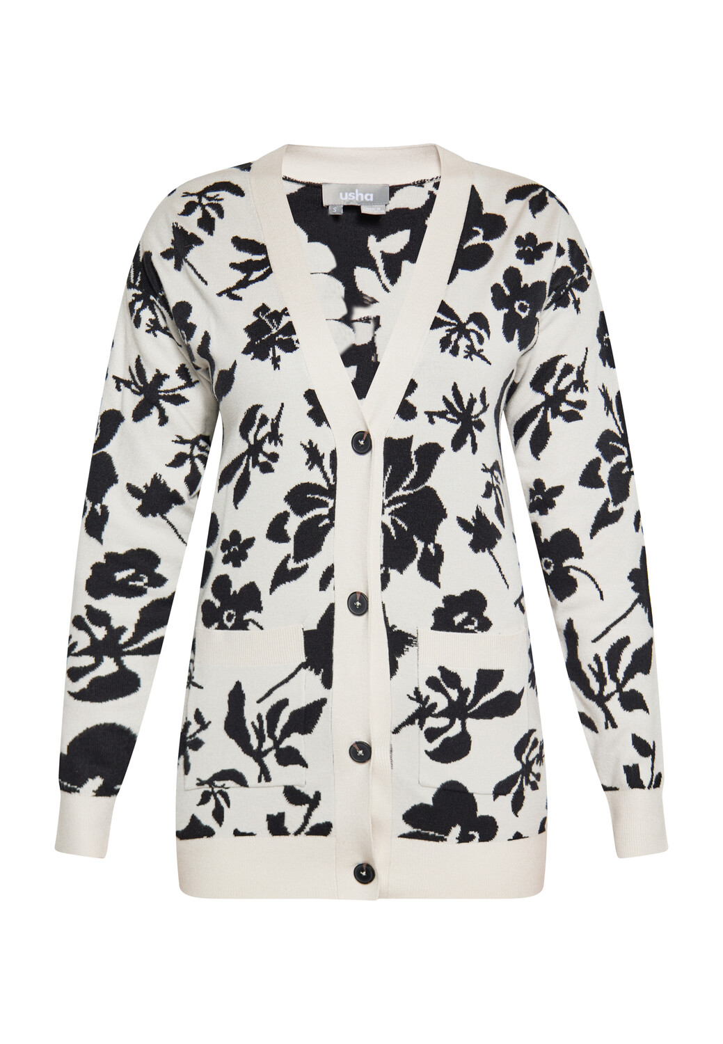 Толстовка Usha Cardigan, белый черный
Толстовка Usha Cardigan, белый черный