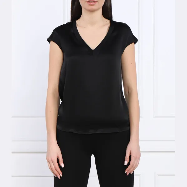 Блузка стандартного кроя с добавлением шелка Liu Jo, черный
Блузка стандартного кроя с добавлением шелка Liu Jo, черный