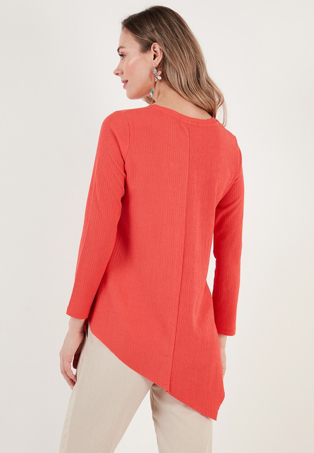 Блузка Regular Fit LELA, коралл 
Блузка Regular Fit LELA, коралл