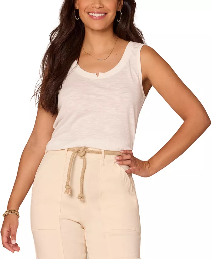 Женский вязаный топ без рукавов с V-образным вырезом Democracy, слоновая кость/кремовый
Женский вязаный топ без рукавов с V-образным вырезом Democracy, слоновая кость/кремовый