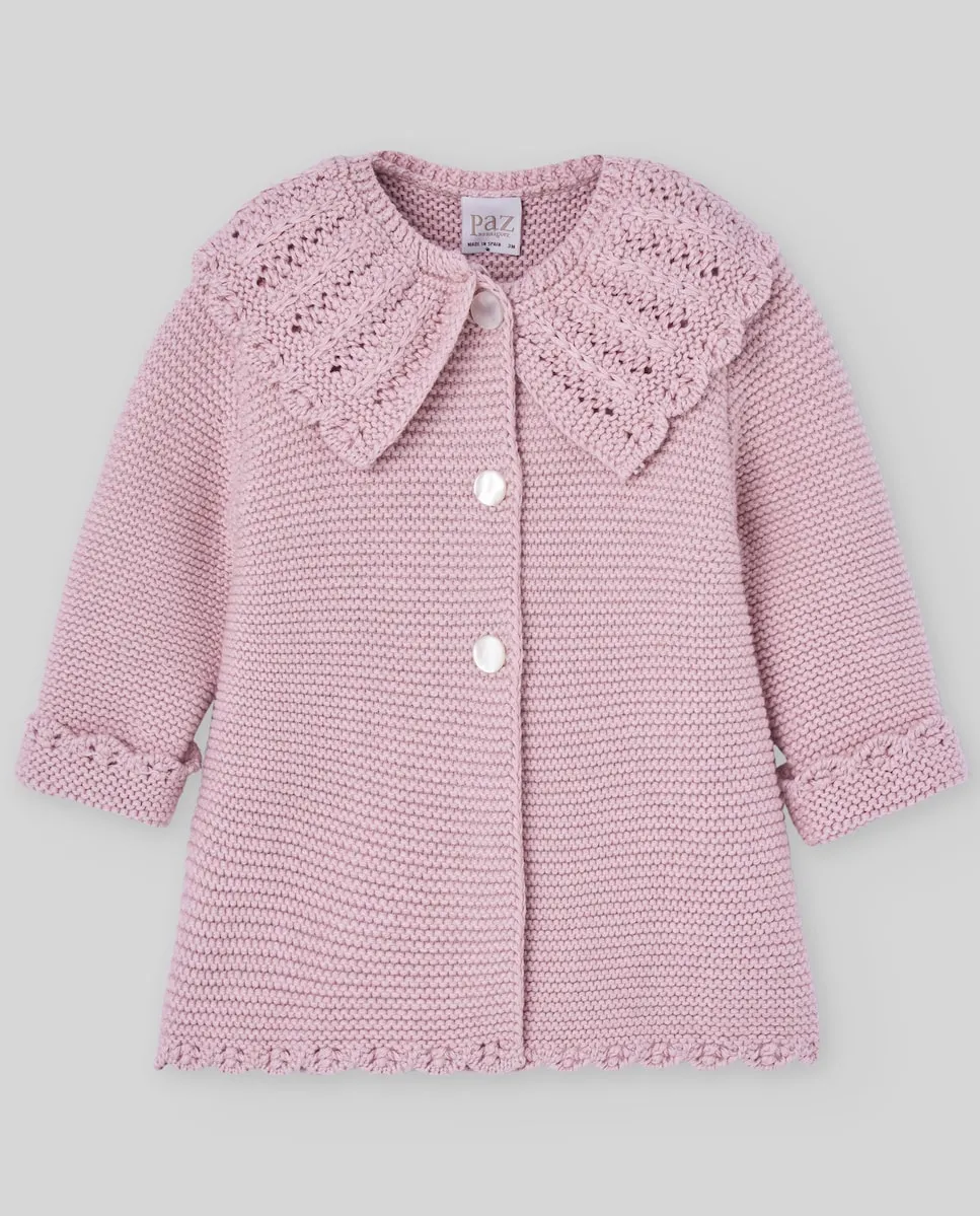Вязаное пальто для девочек, коллекция «Радость» PAZ Rodríguez, пастельно-розовый
Вязаное пальто для девочек, коллекция «Радость» PAZ Rodríguez, пастельно-розовый