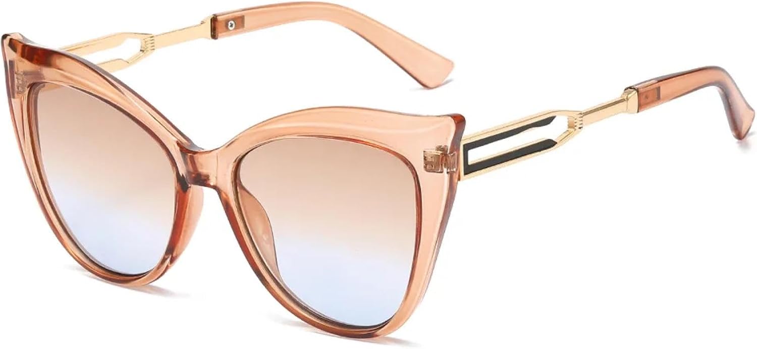 Винтажные женские солнцезащитные очки «кошачий глаз» для женщин и мужчин, модные солнцезащитные очки большого размера с градиентным затемнением и защитой от УФ-излучения UV400 VVTWSSW, Tea Tea
Винтажные женские солнцезащитные очки «кошачий глаз» для женщин и мужчин, модные солнцезащитные очки большого размера с градиентным затемнением и защитой от УФ-излучения UV400 VVTWSSW, Tea Tea