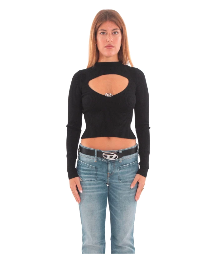 Свитер M-Olina с воротником-стойкой и вырезами Diesel, черный
Свитер M-Olina с воротником-стойкой и вырезами Diesel, черный