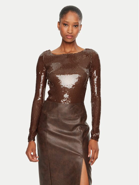 Тело облегающее Bardot, коричневый
Тело облегающее Bardot, коричневый