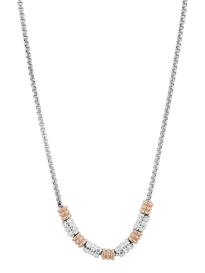 Adeliás Женское колье - венецианская цепочка из нержавеющей стали с жемчугом, 45 см, серебро
Adeliás Женское колье - венецианская цепочка из нержавеющей стали с жемчугом, 45 см, серебро