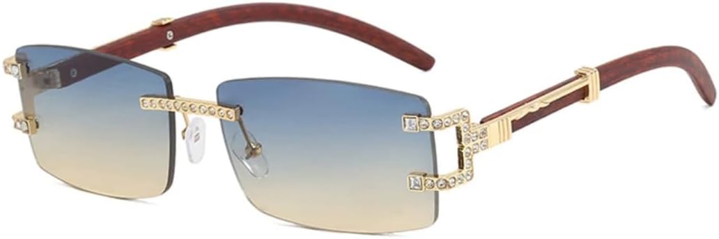 Солнцезащитные очки с защитой UV400 | Металлическая оправа в стиле панк | для женщин и мужчин | для занятий спортом на открытом воздухе и вождения LXLHWN, Gold Blue Tea
Солнцезащитные очки с защитой UV400 | Металлическая оправа в стиле панк | для женщин и мужчин | для занятий спортом на открытом воздухе и вождения LXLHWN, Gold Blue Tea