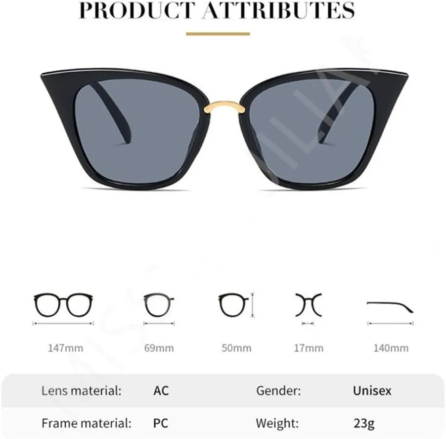 Солнцезащитные очки «кошачий глаз» для женщин и мужчин, маленькая оправа, легкосплавные очки, ретро-панк очки, защита от ультрафиолета UV400 LANGSER, C3 White
Солнцезащитные очки «кошачий глаз» для женщин и мужчин, маленькая оправа, легкосплавные очки, ретро-панк очки, защита от ультрафиолета UV400 LANGSER, C3 White