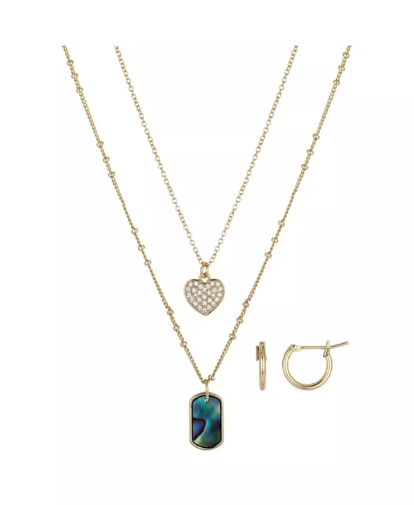 Комплект из колье и серег с хрустальным сердцем и настоящими камнями-ушками, 4 предмета Unwritten, gold
Комплект из колье и серег с хрустальным сердцем и настоящими камнями-ушками, 4 предмета Unwritten, gold