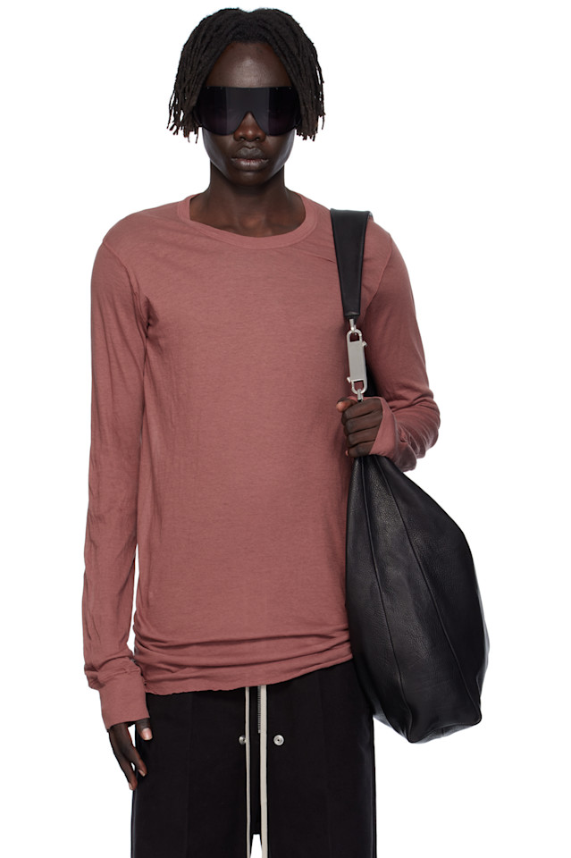 Rick Owens Розовая базовая футболка Concordians с длинными рукавами
Rick Owens Розовая базовая футболка Concordians с длинными рукавами