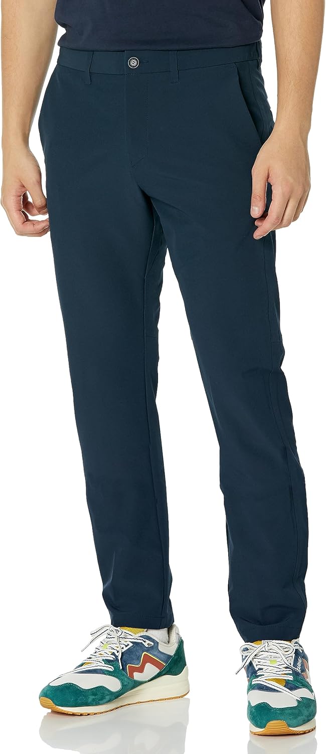 BOSS Мужские брюки Slim Fit с зауженным низом из технической спортивной ткани, Carbon Blue
BOSS Мужские брюки Slim Fit с зауженным низом из технической спортивной ткани, Carbon Blue