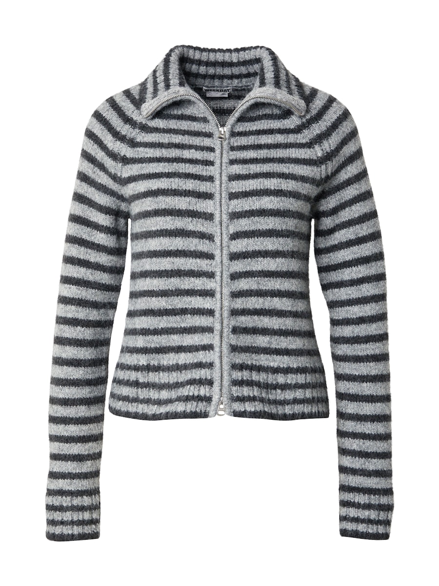 Вязаный кардиган WEEKDAY, серый/антрацит
Вязаный кардиган WEEKDAY, серый/антрацит
