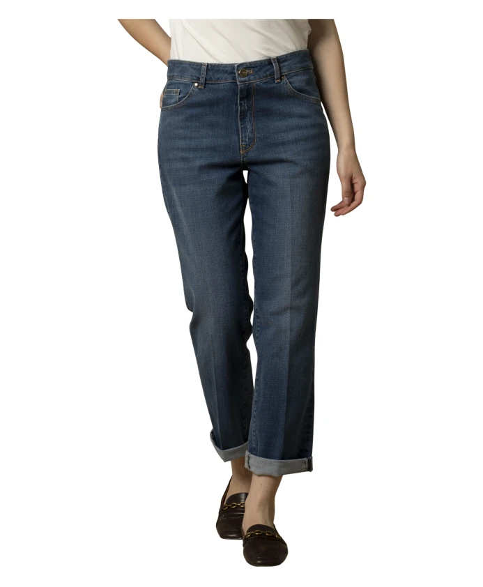 Стильные джинсовые брюки длиной выше щиколотки Kocca, синий
Стильные джинсовые брюки длиной выше щиколотки Kocca, синий