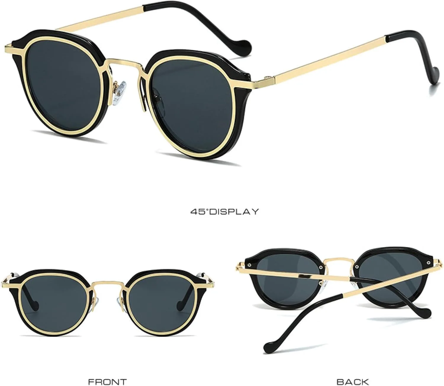 Солнцезащитные очки с защитой UV400 | Металлическая оправа, цветные линзы | Для женщин и мужчин, для занятий спортом на открытом воздухе и вождения DSVIGF, Black
Солнцезащитные очки с защитой UV400 | Металлическая оправа, цветные линзы | Для женщин и мужчин, для занятий спортом на открытом воздухе и вождения DSVIGF, Black