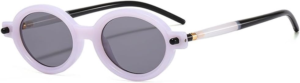 Популярные модные солнцезащитные очки маленького овального размера для женщин в стиле ретро с прозрачными линзами цвета океана, для мужчин в стиле панк с заклепками, солнцезащитные очки UV400 TKKTLLT, Purple Light Gray
Популярные модные солнцезащитные очки маленького овального размера для женщин в стиле ретро с прозрачными линзами цвета океана, для мужчин в стиле панк с заклепками, солнцезащитные очки UV400 TKKTLLT, Purple Light Gray