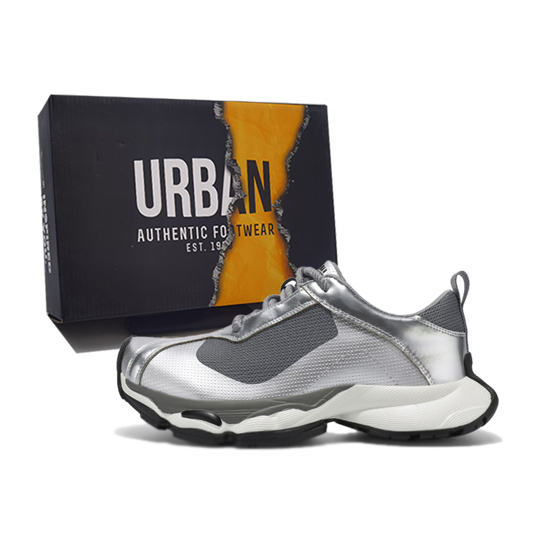 URBAN AUTHENTIC Серебряные массивные низкие кроссовки мужские с защитой от истирания, водонепроницаемые и противоскользящие, цвет Silver
URBAN AUTHENTIC Серебряные массивные низкие кроссовки мужские с защитой от истирания, водонепроницаемые и противоскользящие, цвет Silver
