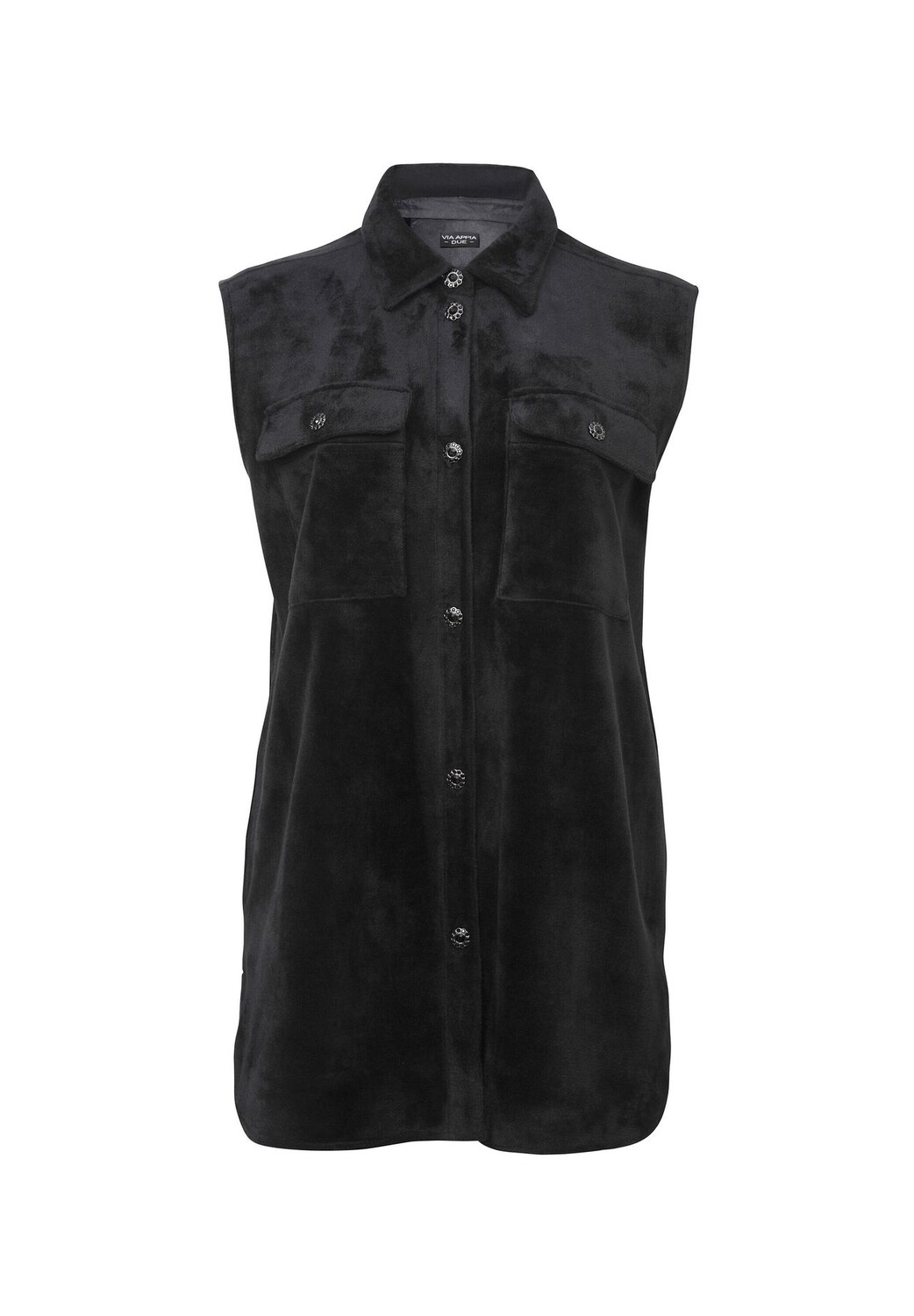 Жилет-рубашка Классический жилет-рубашка в простом стиле VIA APPIA -DUE-, черный
Жилет-рубашка Классический жилет-рубашка в простом стиле VIA APPIA -DUE-, черный