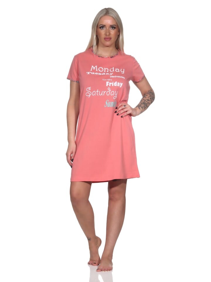 Ночная рубашка NORMANN Damen kurzarm, цвет apricot
Ночная рубашка NORMANN Damen kurzarm, цвет apricot