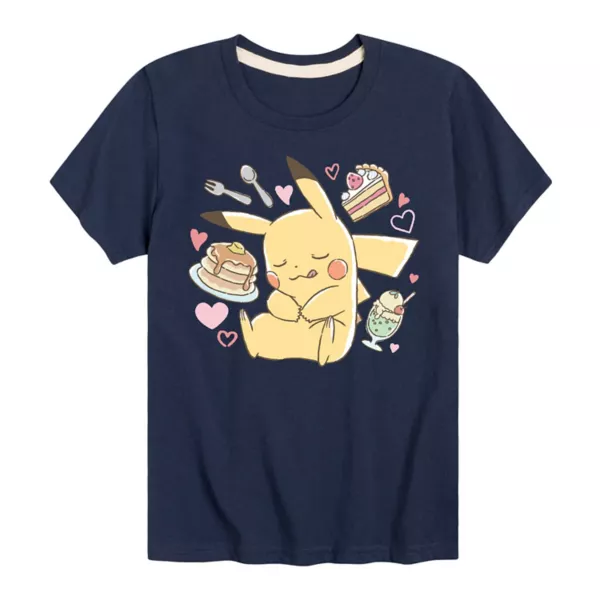 Футболка с рисунком десерта Покемон Пикачу для мальчиков 8-20 лет Licensed Character, синий
Футболка с рисунком десерта Покемон Пикачу для мальчиков 8-20 лет Licensed Character, синий