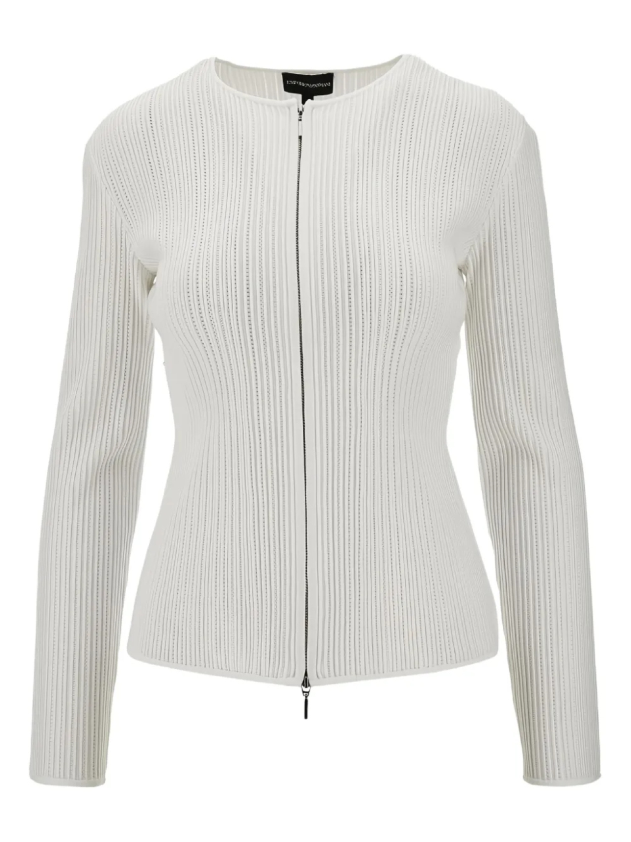 Кардиган в рубчик Emporio Armani, белый
Кардиган в рубчик Emporio Armani, белый