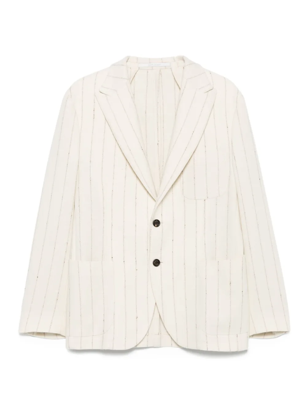 Однобортный пиджак в тонкую полоску Eleventy, белый
Однобортный пиджак в тонкую полоску Eleventy, белый
