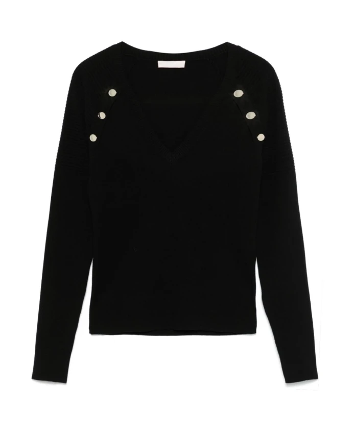 Джемпер с пуговицами Liu Jo, черный
Джемпер с пуговицами Liu Jo, черный