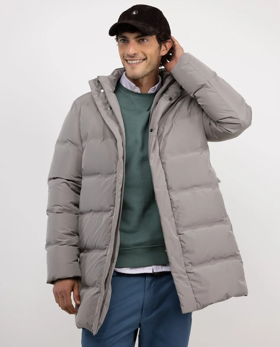 Длинный мужской пуховик с капюшоном El Ganso, бежевый
Длинный мужской пуховик с капюшоном El Ganso, бежевый