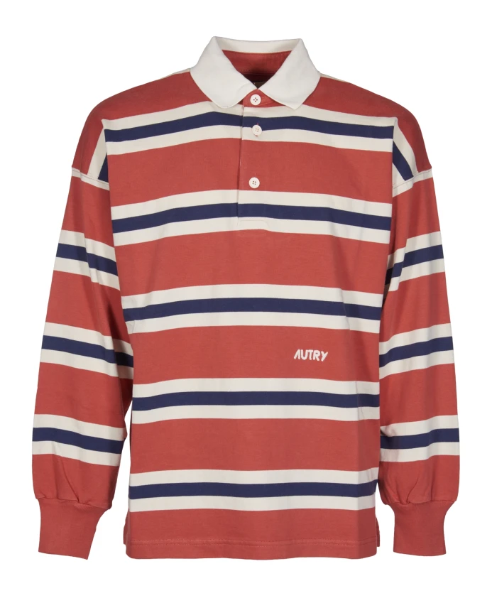 Рубашка-Поло с ребристым воротником и манжетами Autry, красный
Рубашка-Поло с ребристым воротником и манжетами Autry, красный