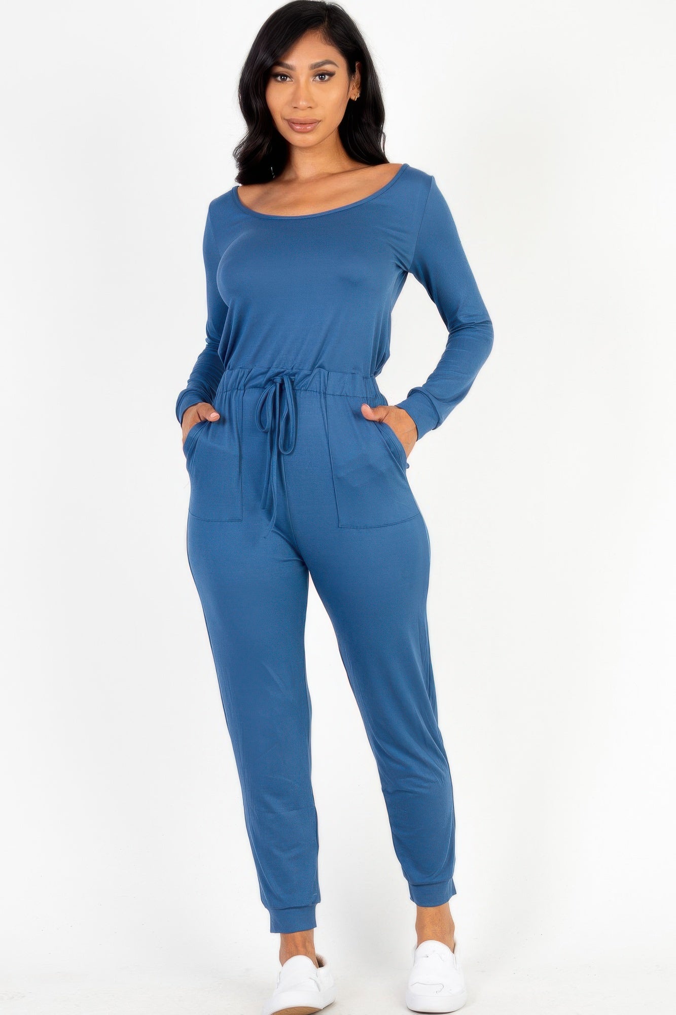 FASHNZFAB Женский комбинезон с завязкой на талии и длинными рукавами, цвет blue haze
FASHNZFAB Женский комбинезон с завязкой на талии и длинными рукавами, цвет blue haze
