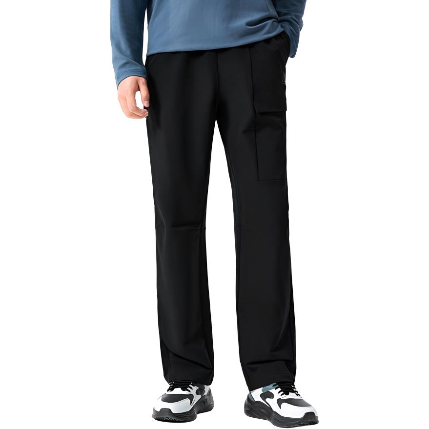 361° Вязаные спортивные штаны мужские Super Black тонкие прямого кроя
361° Вязаные спортивные штаны мужские Super Black тонкие прямого кроя