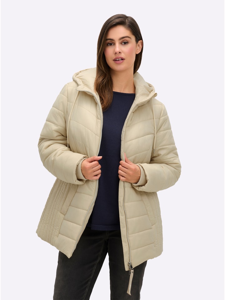 Стеганая куртка песочного цвета sheego
Стеганая куртка песочного цвета sheego