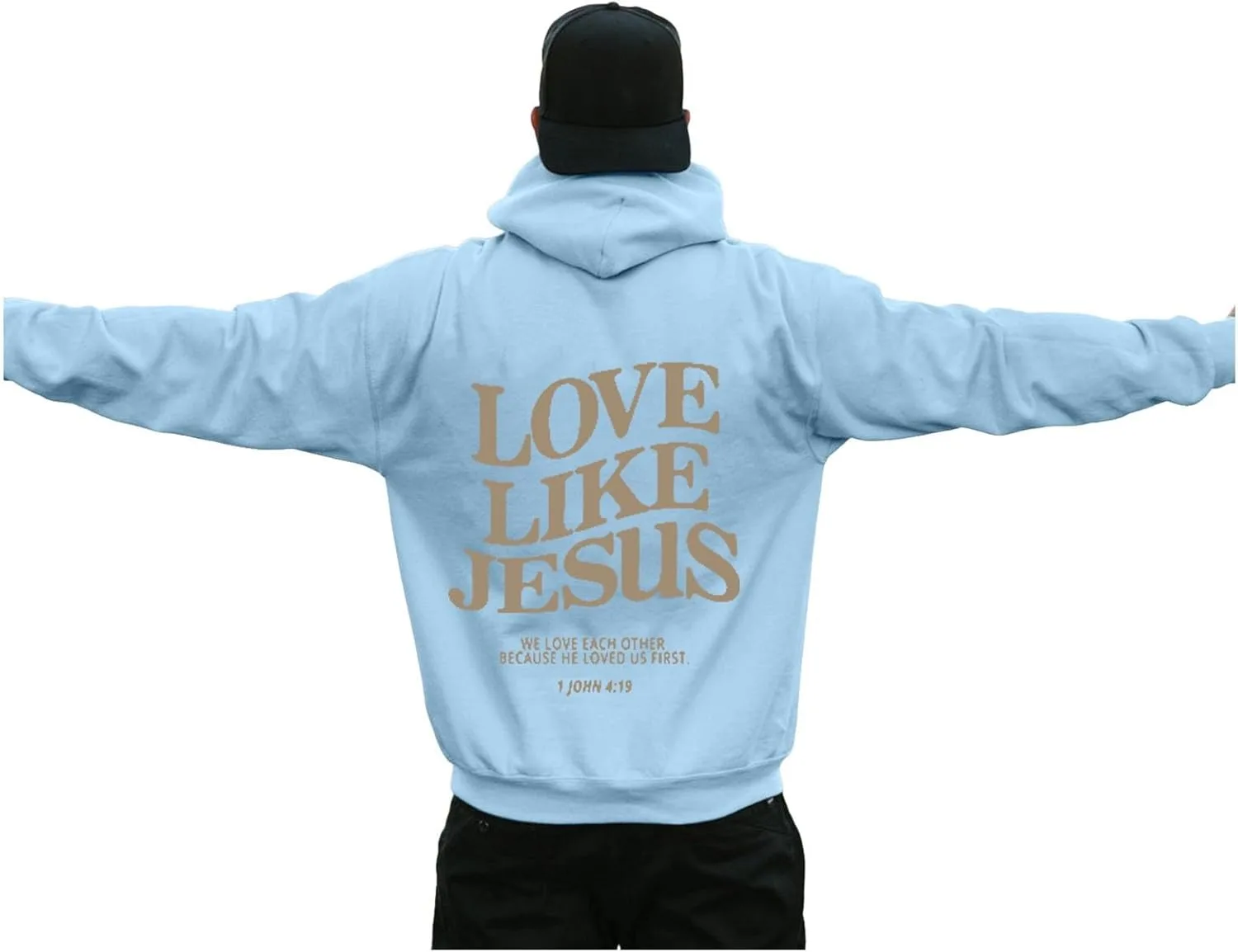Толстовка с капюшоном Love Like Jesus с графическим принтом
Толстовка с капюшоном Love Like Jesus с графическим принтом