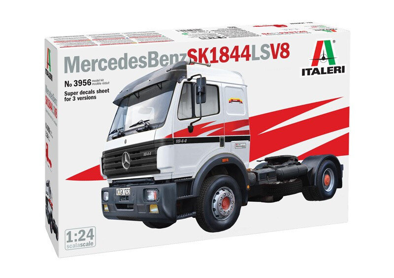 Пластиковая модель Mercedes Benz SK 1844 LS V8 1/24 Italeri
Пластиковая модель Mercedes Benz SK 1844 LS V8 1/24 Italeri