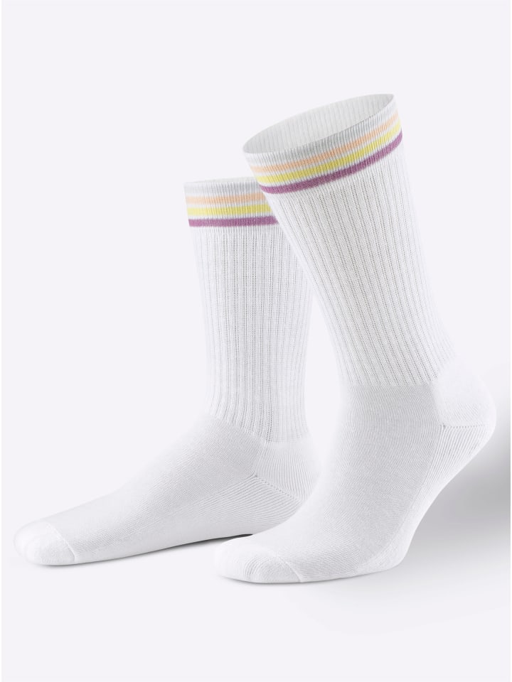 WITT WEIDEN Теннисные носки белого цвета в полоску
WITT WEIDEN Теннисные носки белого цвета в полоску
