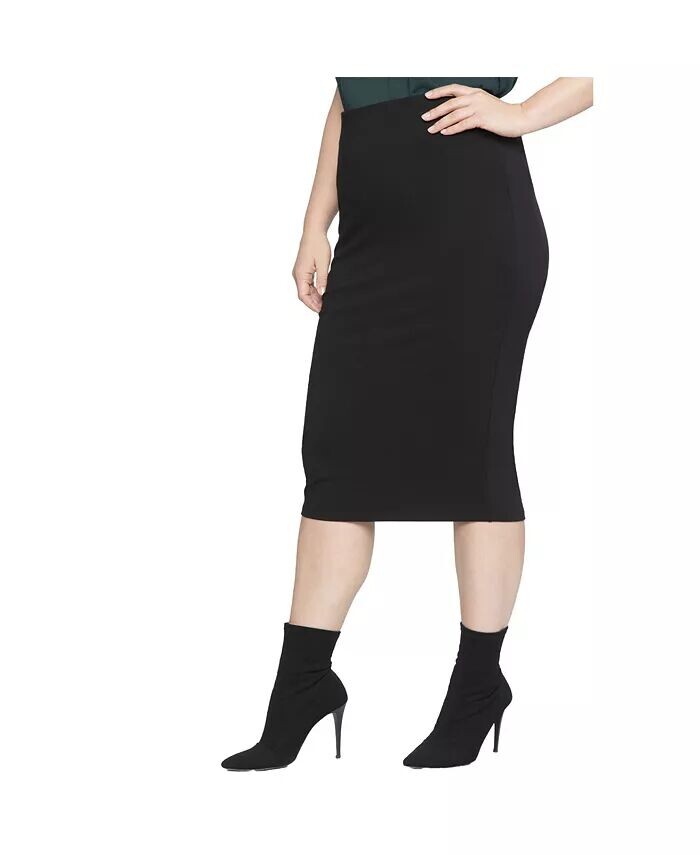 Женская трикотажная юбка-колонна больших размеров ELOQUII, черный
Женская трикотажная юбка-колонна больших размеров ELOQUII, черный