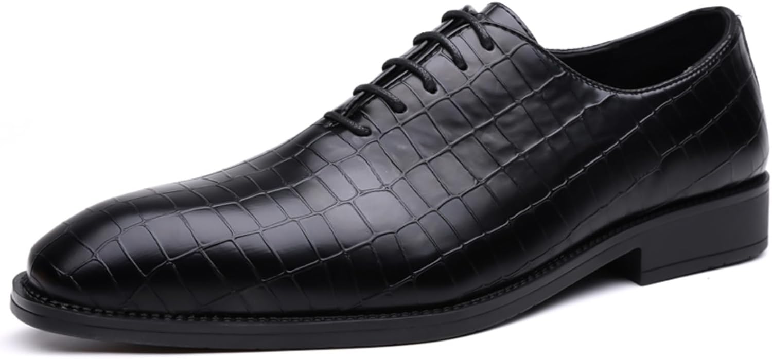 Мужские лоферы LSHWCIFT без шнурков, Деловая и повседневная обувь из тисненой кожи под крокодила для работы, официальных и полуофициальных мероприятий, черный
Мужские лоферы LSHWCIFT без шнурков, Деловая и повседневная обувь из тисненой кожи под крокодила для работы, официальных и полуофициальных мероприятий, черный