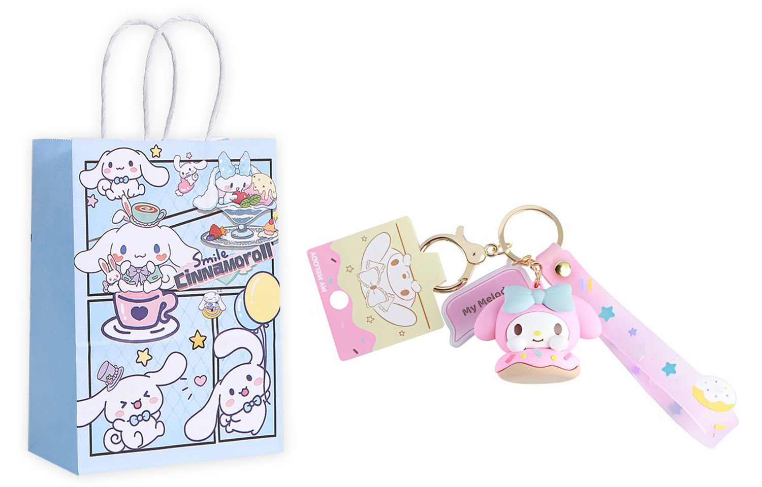 Sanrio Привет Китти Мелоди ПВХ виниловая мягкая металлическая подвеска унисекс, My Melody+Exquisite Shopping Bag
Sanrio Привет Китти Мелоди ПВХ виниловая мягкая металлическая подвеска унисекс, My Melody+Exquisite Shopping Bag