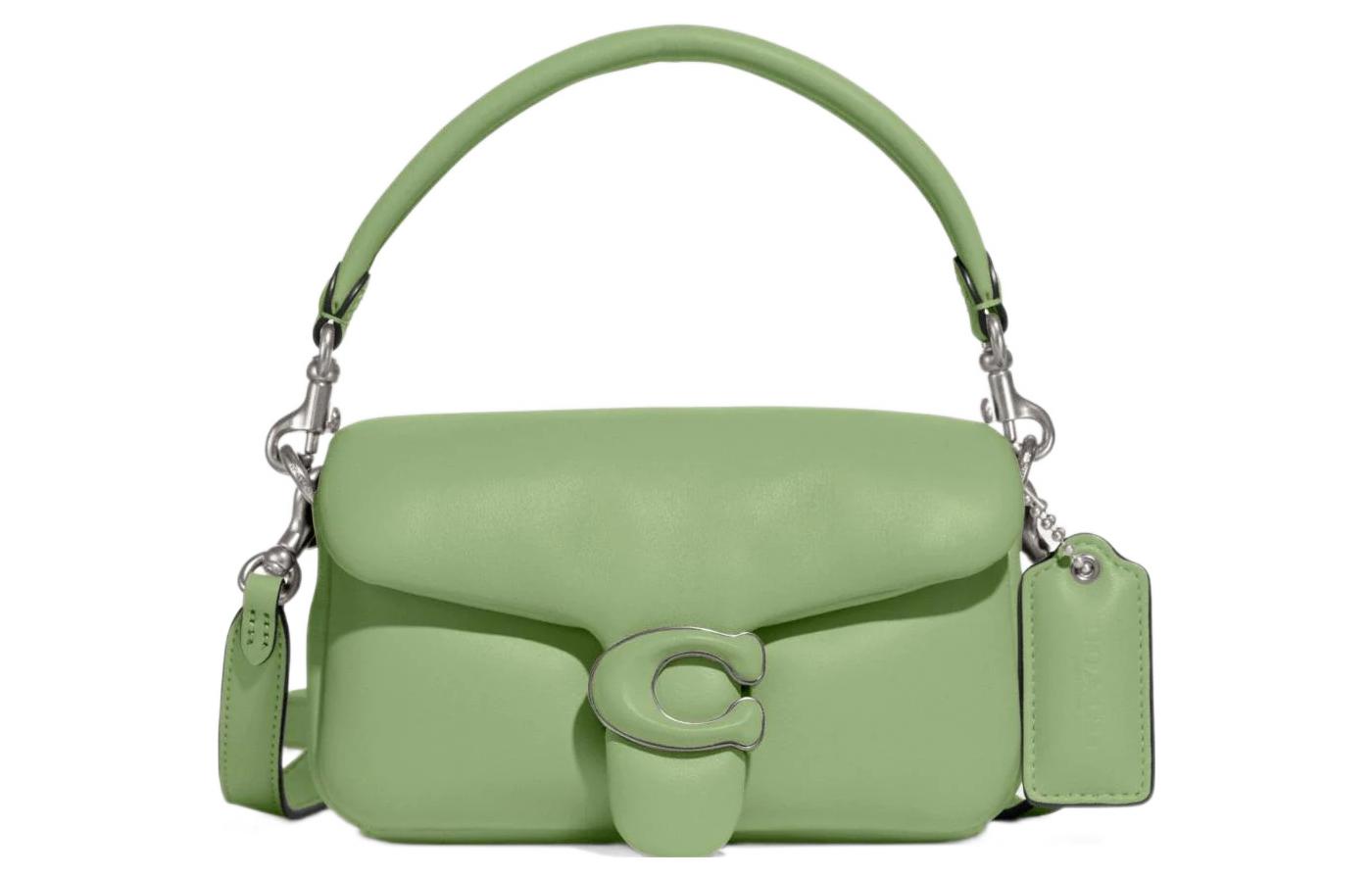 Сумка через плечо Pillow Tabby из кожи, Подушка, Облако, Сумка через плечо, Кроссбоди, Женская сумка зеленый COACH 
Сумка через плечо Pillow Tabby из кожи, Подушка, Облако, Сумка через плечо, Кроссбоди, Женская сумка зеленый COACH