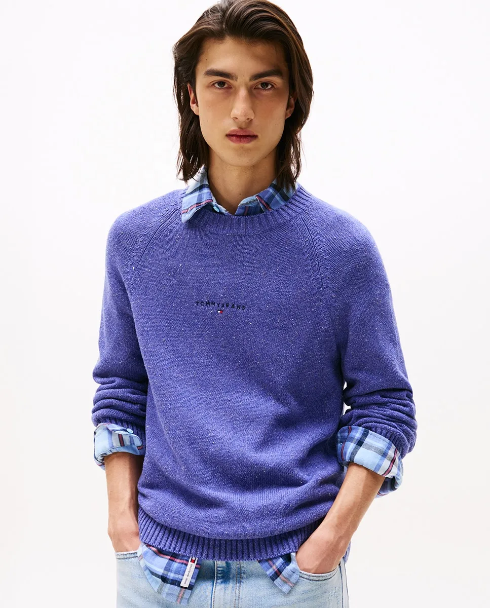 Мужской джемпер приталенного кроя с круглым вырезом Tommy Jeans, синий
Мужской джемпер приталенного кроя с круглым вырезом Tommy Jeans, синий