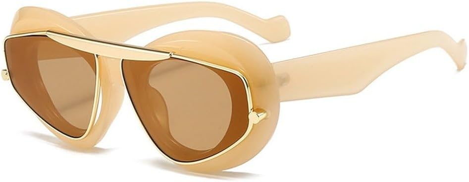 Женские солнцезащитные очки «кошачий глаз» в стиле ретро с уникальными линзами и защитой от УФ-излучения UV400. Мужские солнцезащитные очки в стиле панк с эффектом «желейного чая» SKFGNX, Jelly Tea Tea
Женские солнцезащитные очки «кошачий глаз» в стиле ретро с уникальными линзами и защитой от УФ-излучения UV400. Мужские солнцезащитные очки в стиле панк с эффектом «желейного чая» SKFGNX, Jelly Tea Tea