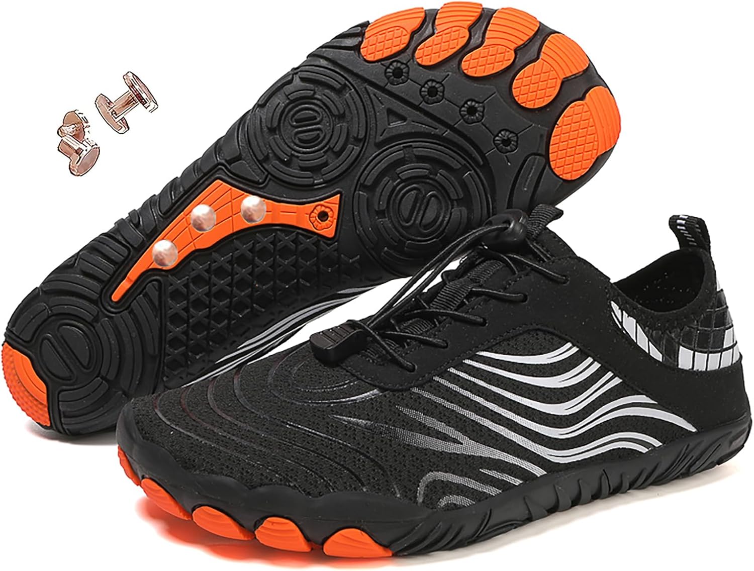 Кроссовки Zureto с медью, удобная мягкая обувь для пеших прогулок для женщин и мужчин, черный
Кроссовки Zureto с медью, удобная мягкая обувь для пеших прогулок для женщин и мужчин, черный