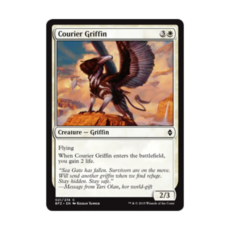 CCG Курьер Гриффин (С) (Рольга), MTG - Battle for Zendikar
CCG Курьер Гриффин (С) (Рольга), MTG - Battle for Zendikar