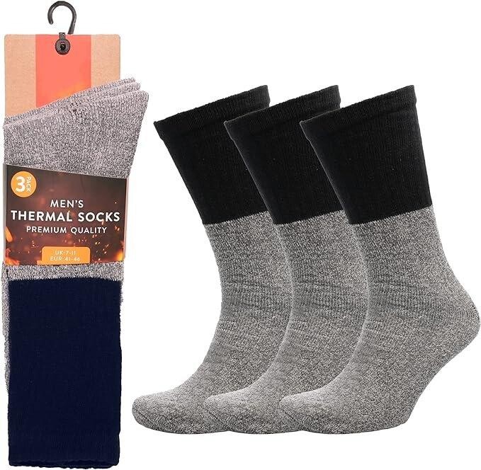 3 пары утепленных зимних носков-ботинок KAV, серый 
3 пары утепленных зимних носков-ботинок KAV, серый