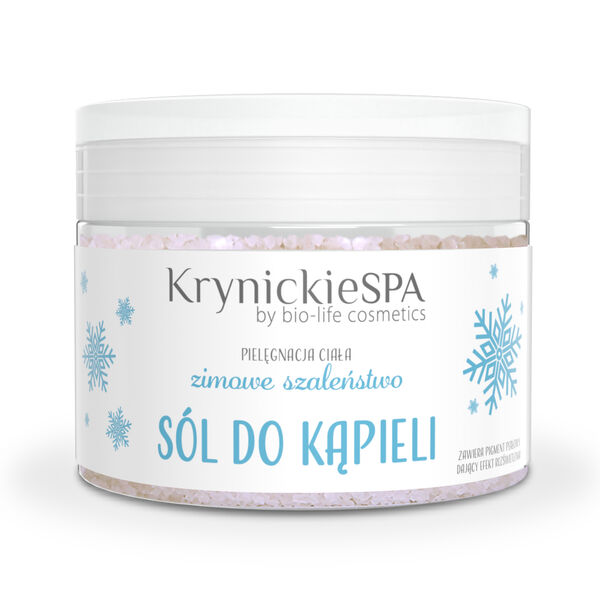 Соль для ванн с перламутровым пигментом, 400 г Krynickie Spa Zimowe szaleństwo
Соль для ванн с перламутровым пигментом, 400 г Krynickie Spa Zimowe szaleństwo