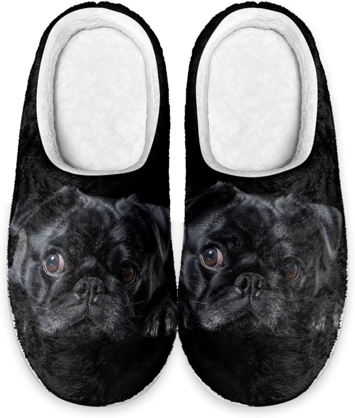 Женские домашние тапочки Forchrinse с милым 3D мопсом, теплые уютные тапочки, мужские домашние туфли, мягкие плюшевые пушистые тапочки для дома и улицы с противоскользящей подошвой, черный
Женские домашние тапочки Forchrinse с милым 3D мопсом, теплые уютные тапочки, мужские домашние туфли, мягкие плюшевые пушистые тапочки для дома и улицы с противоскользящей подошвой, черный