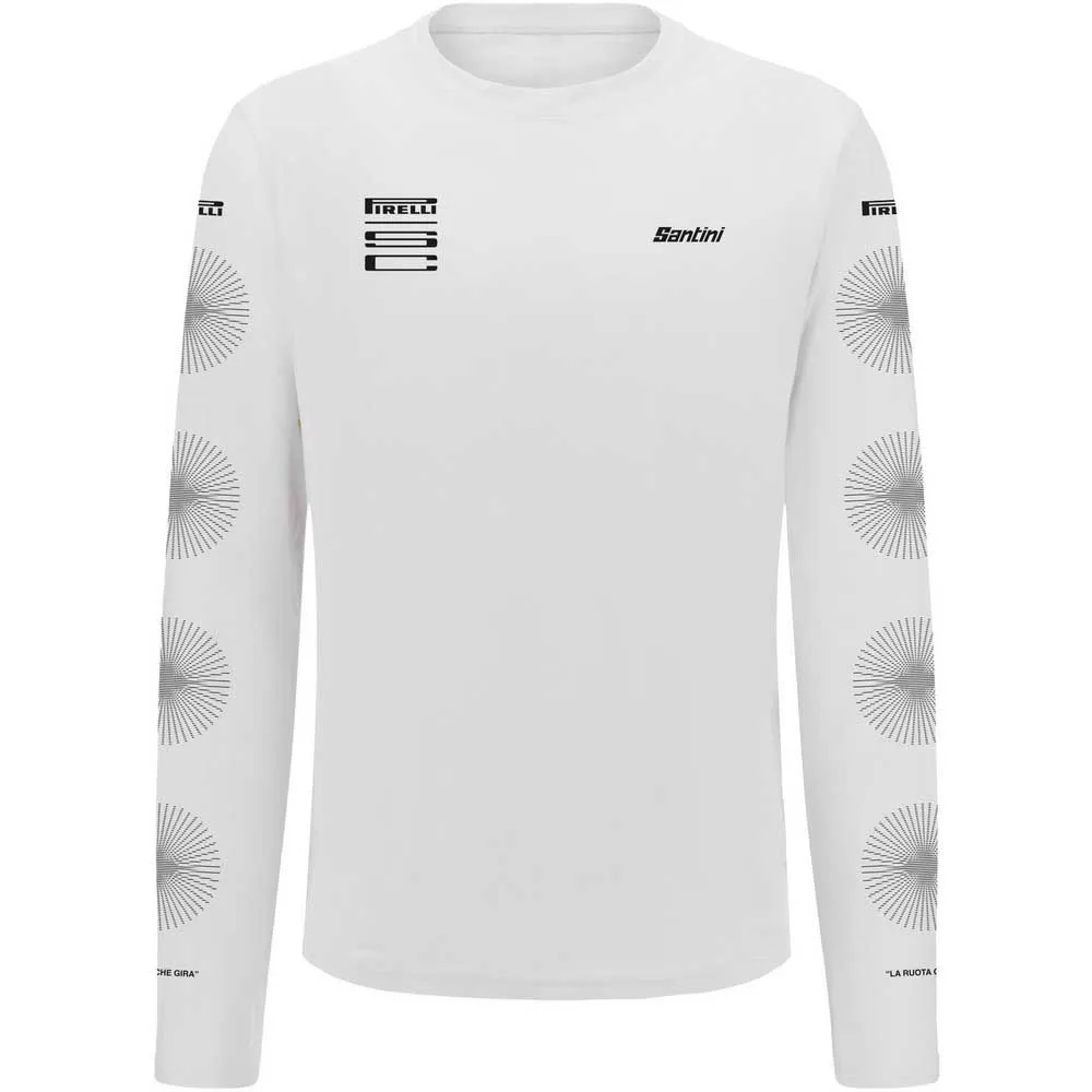 Футболка с длинным рукавом Santini Pirelli Wheel, белый
Футболка с длинным рукавом Santini Pirelli Wheel, белый