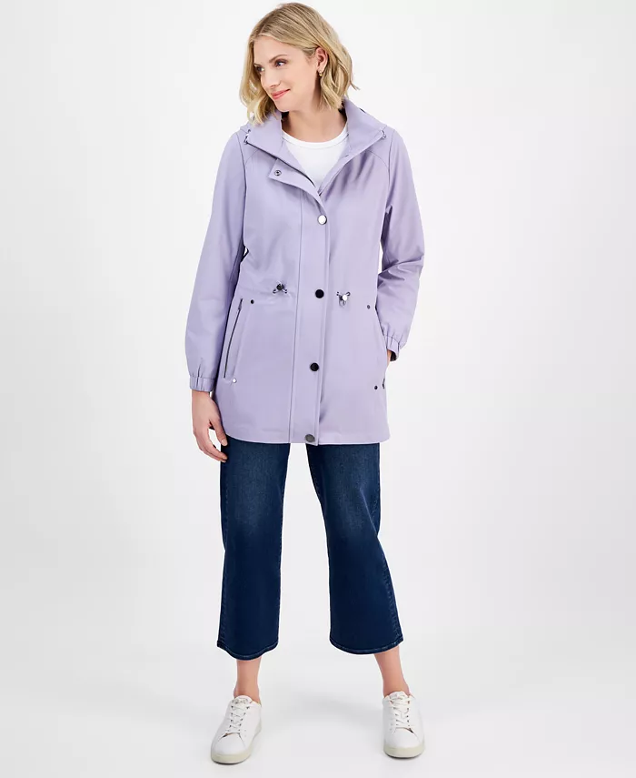 Женское водоотталкивающее анорак-пальто с капюшоном London Fog, фиолетовый
Женское водоотталкивающее анорак-пальто с капюшоном London Fog, фиолетовый