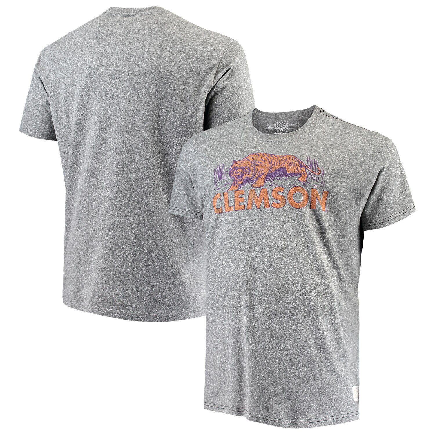 Мужская оригинальная брендовая серая ретро-футболка Clemson Tigers Big & Tall Tri-Blend, Серый, Мужская оригинальная брендовая серая ретро-футболка Clemson Tigers Big & Tall Tri-Blend
Мужская оригинальная брендовая серая ретро-футболка Clemson Tigers Big & Tall Tri-Blend, Серый, Мужская оригинальная брендовая серая ретро-футболка Clemson Tigers Big & Tall Tri-Blend